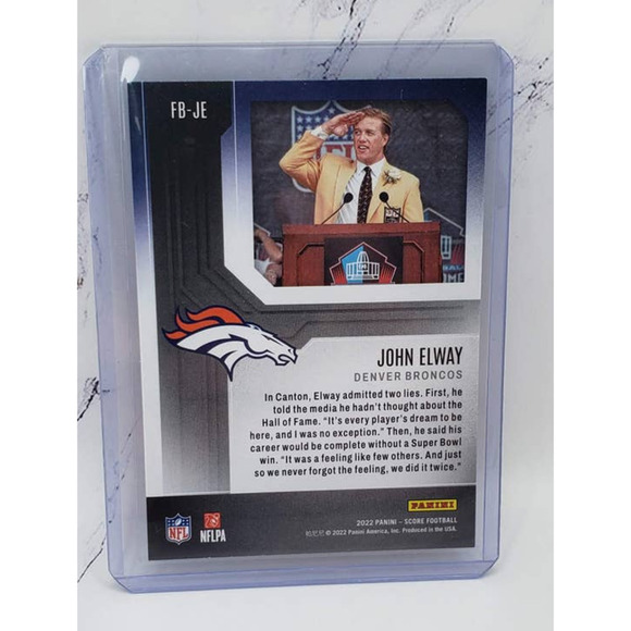 2022 Score John Elway Denver Broncos First Ballot FB-JE HOF - Picture 2 of 4